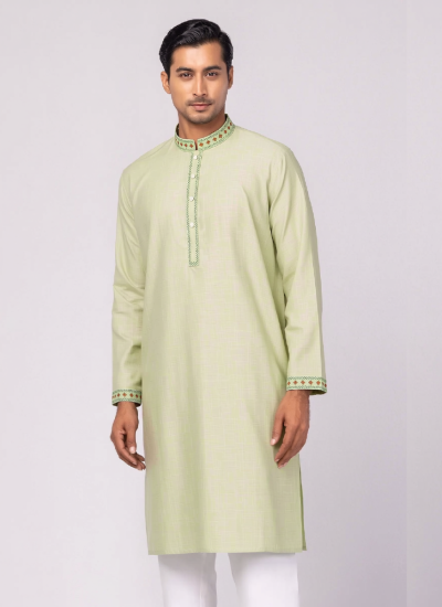 Lemon Color - Ultra Fine Cotton Punjabi